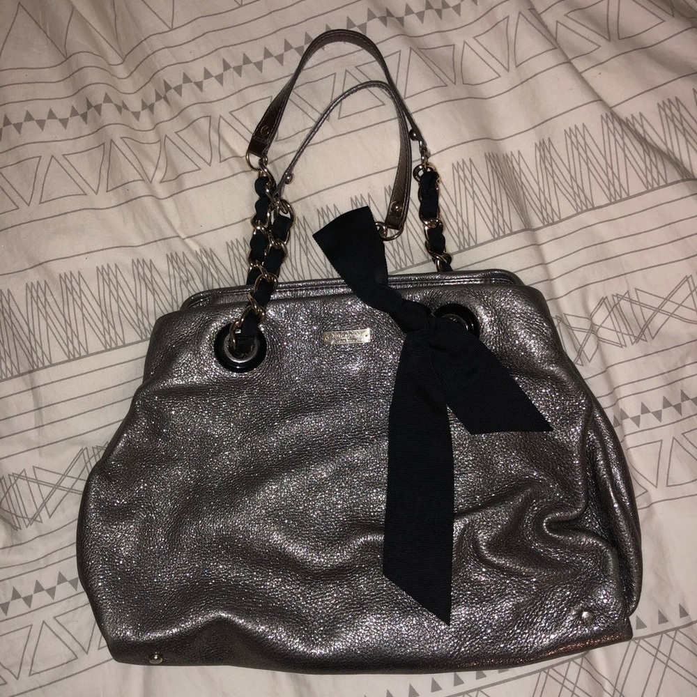 Silver Kate Spade bag